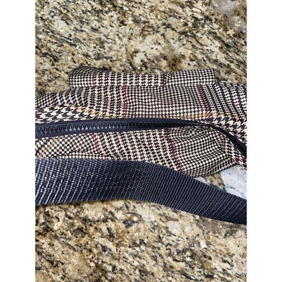 VIntage Lauren Ralph Lauren Houndstooth Hobo Plaid Handbag Purse Small - Picture 5 of 8